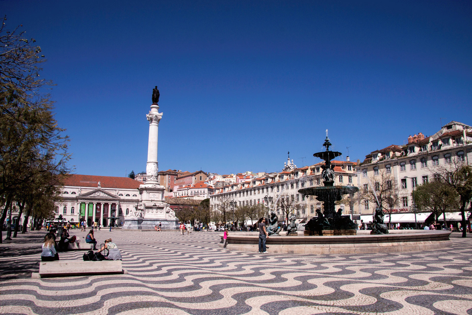 Praça da Figueira na Baixa de Lisboa