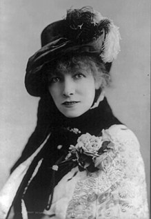 A atriz Sarah Bernhardt